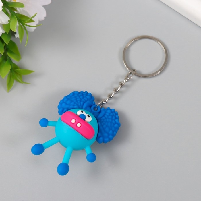 Брелок резина  Брелок резина "Кудряш инопланетный" МИКС 5х4х2,5 см