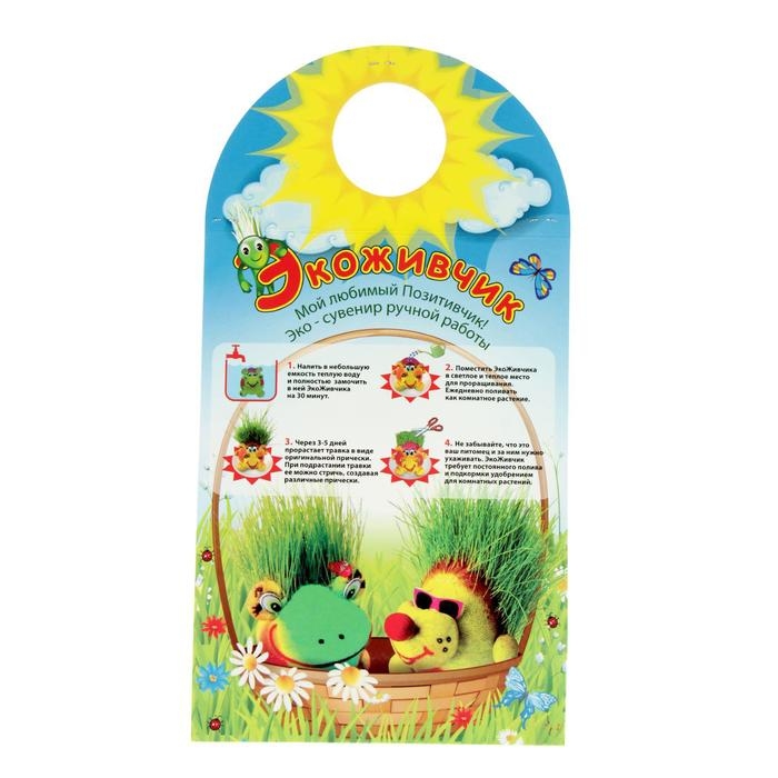 Растущий подарок травка Экоживчик Растущий подарок травка Экоживчик "Домовой"