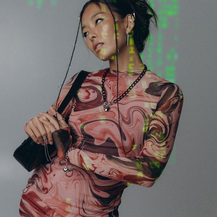 Браслет металл «Цепь» сердце объёмное, цвет серебро, 18 см