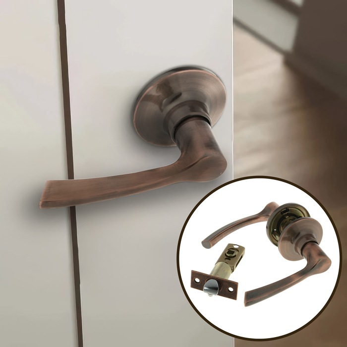 Защелка (мод.3186), межкомнатная, цвет медь Защелка (мод.3186), межкомнатная, цвет медь