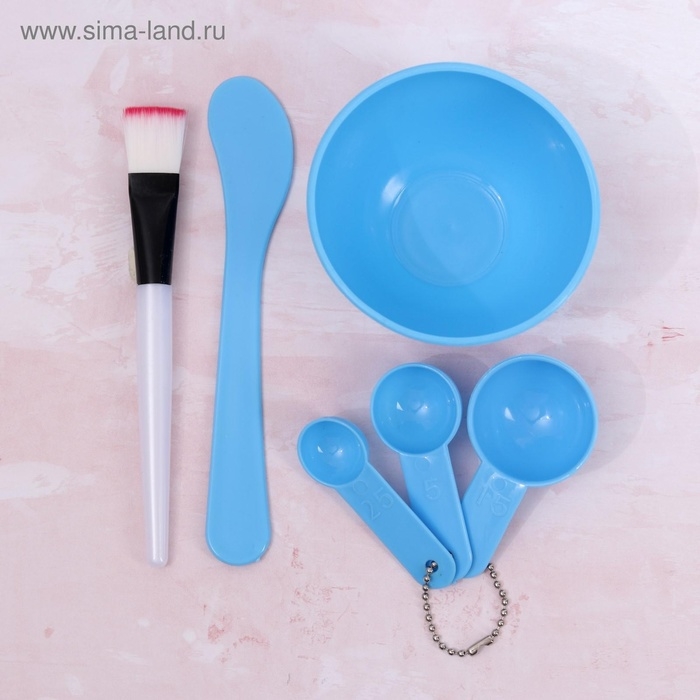 Косметический набор для масок, 6 предметов, цвет МИКС Косметический набор для масок, 6 предметов, цвет МИКС