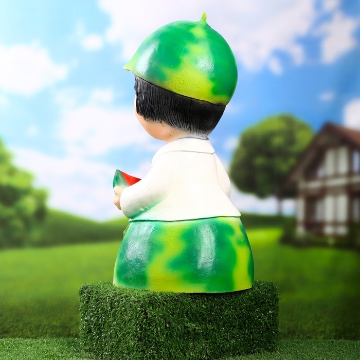 Садовая фигура Садовая фигура "Гном арбуз" 21х21х40см
