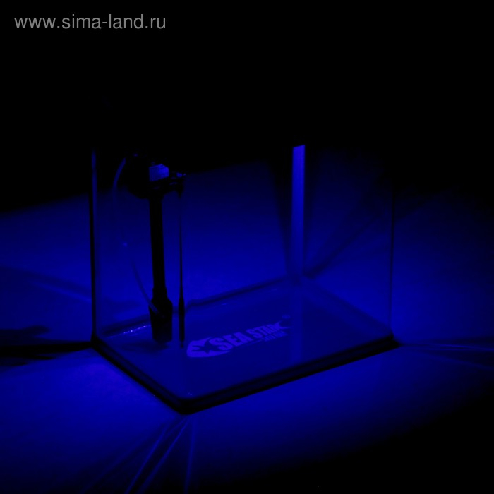 Аквариум SeaStar HX-390F в комплекте: LED-лампа 3х цветная, 7 режимов, фильтр, 30 л, голубой Аквариум SeaStar HX-390F в комплекте: LED-лампа 3х цветная, 7 режимов, фильтр, 30 л, голубой