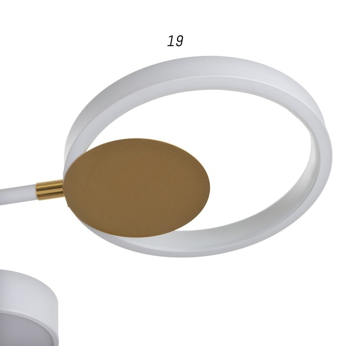 Люстра с ПДУ 2301/8WT LED 160Вт 3000-6000К белый 93х93х8 см BayerLux