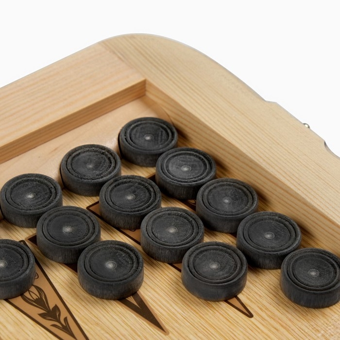 Нарды деревянные большие, настольная игра Нарды деревянные большие, настольная игра "Тигр", 50 х 50 см, с шашками