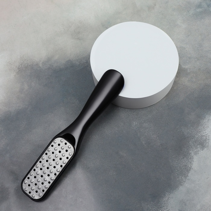 Пилка для ног, лазерная/наждачная, двусторонняя, 18 см, цвет чёрный Пилка для ног, лазерная/наждачная, двусторонняя, 18 см, цвет чёрный