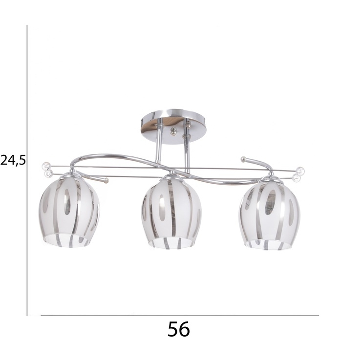 Люстра Люстра "Дэйл" 3х40Вт Е27 Хром МОДЕЛЬ: 2612372