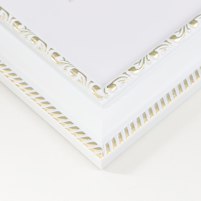 Фоторамка пластик Фоторамка пластик "МИРАМ" 20х25 см, белый (пластиковый экран)