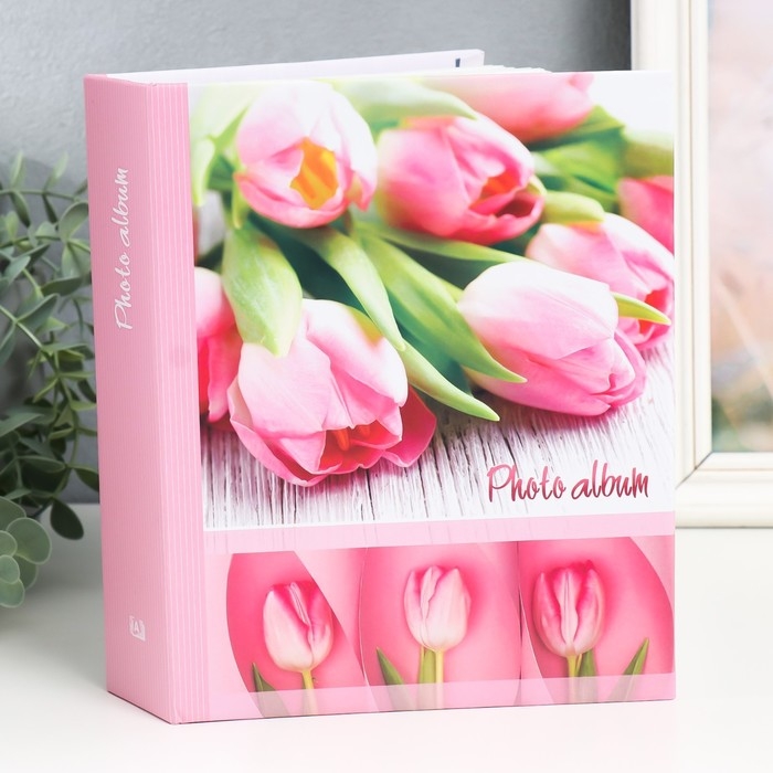 Фотоальбом Фотоальбом "Цветы" 50 листов 200 фотографий 10х15 см