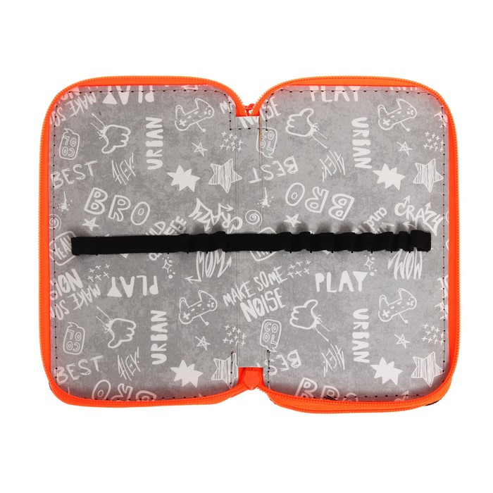 Пенал 2 секции 110*190 ткань ПКТ 11-42 Пенал 2 секции 110*190 ткань ПКТ 11-42 "Чёрный-ярко-оранжевый" 56329