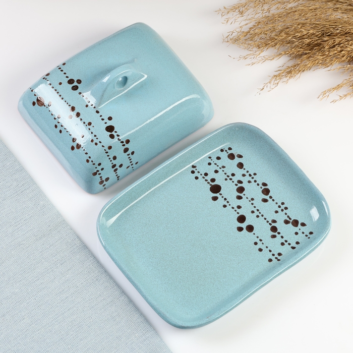 Масленка Масленка "Псковская" 18х14х8см, блюз