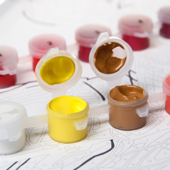 Картина по номерам на подрамнике  Картина по номерам на подрамнике "Железный человек" 30х40 см, Мстители