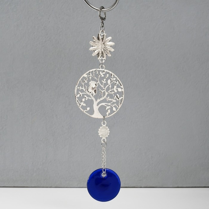 Подвеска от сглаза металл  Подвеска от сглаза металл "Сова на дереве" 22 см