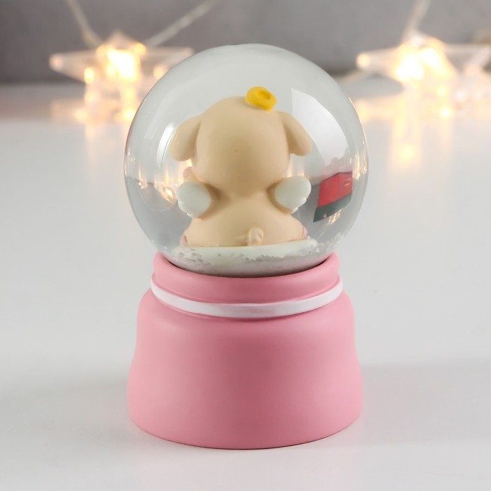 Сувенир полистоун водяной шар свет Сувенир полистоун водяной шар свет "Хрюша с крылышками" МИКС d=4,5 см 7х4,5х4,5 см