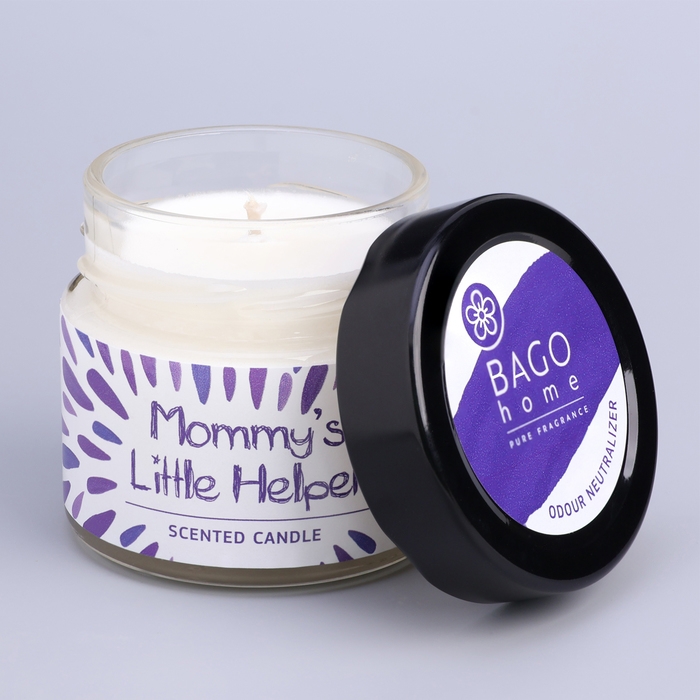 Свеча ароматическая в банке  Свеча ароматическая в банке "Цветочная пудра", совый воск, 80 г