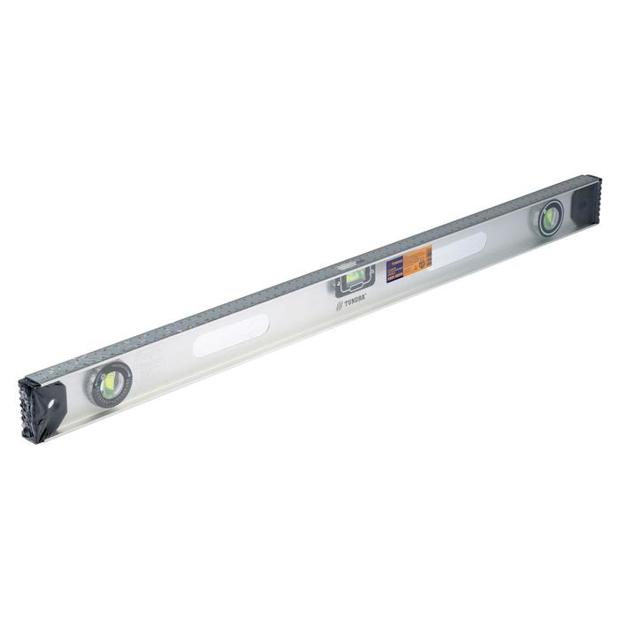 Уровень алюминиевый ТУНДРА  Уровень алюминиевый ТУНДРА "Рельс", 3 глазка (1 поворотный), 800 мм