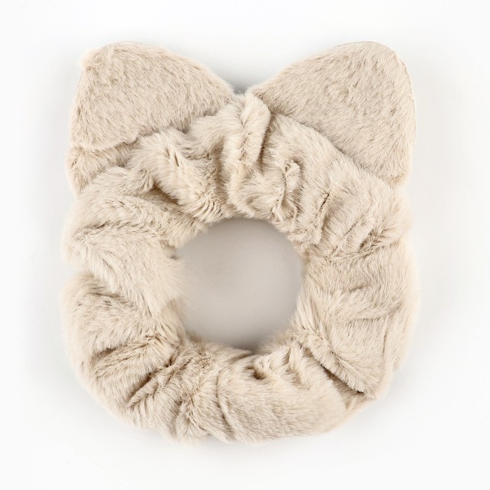 Резинка для волос пушистая с ушками новогодняя «Самой милой девочке» на Новый год, скранч, диаметр 10 см Резинка для волос пушистая с ушками новогодняя «Самой милой девочке» на Новый год, скранч, диаметр 10 см