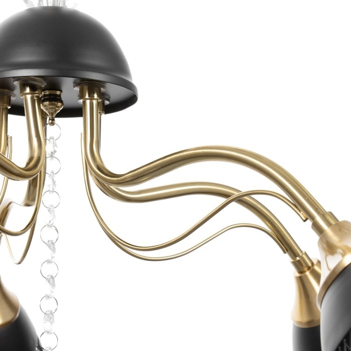 Люстра Люстра "Рикардо" 5хЕ27 40Вт черный 71х71х38-65см BayerLux