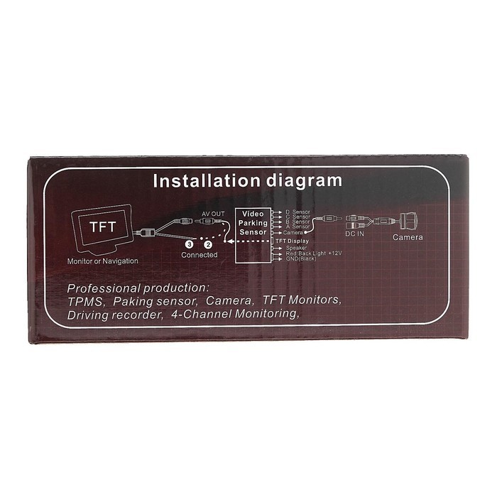 Камера заднего вида с подсветкой IР68, обзор 170° Камера заднего вида с подсветкой IР68, обзор 170°