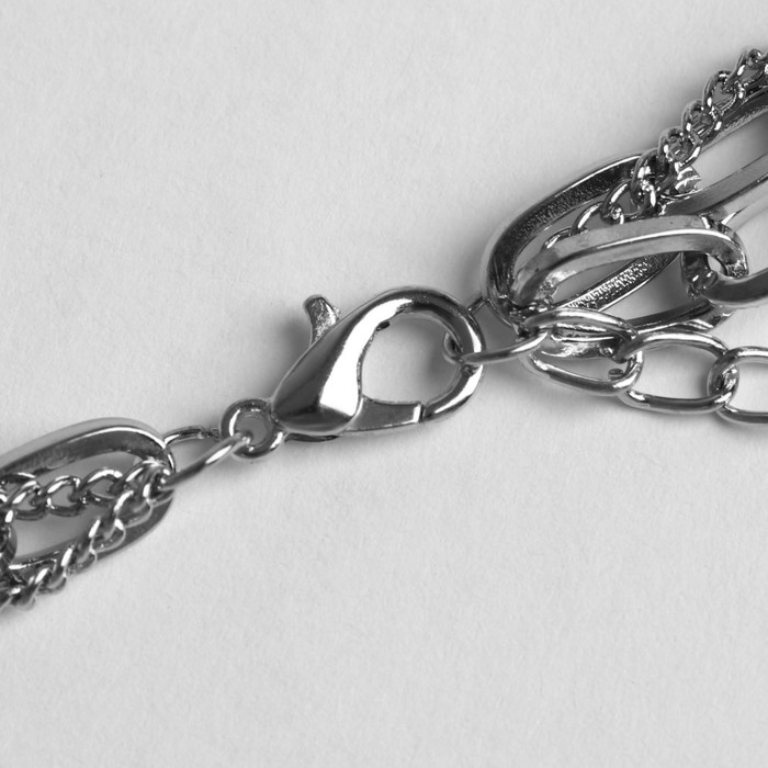 Кулон «Цепь» бритва, крестик, бусина, цвет серебро, 50 см Кулон «Цепь» бритва, крестик, бусина, цвет серебро, 50 см