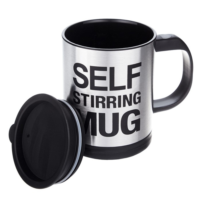 Термокружка, 350 мл, Экземпляр "Мастер К", саморазмешивающая, 11.5 х 8.9 см