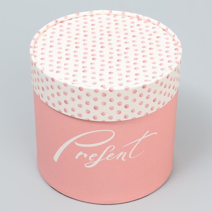 Набор шляпных коробок 2 в 1, упаковка подарочная, «Точки», 13 х 13 см, 16 х 16 см Набор шляпных коробок 2 в 1, упаковка подарочная, «Точки», 13 х 13 см, 16 х 16 см