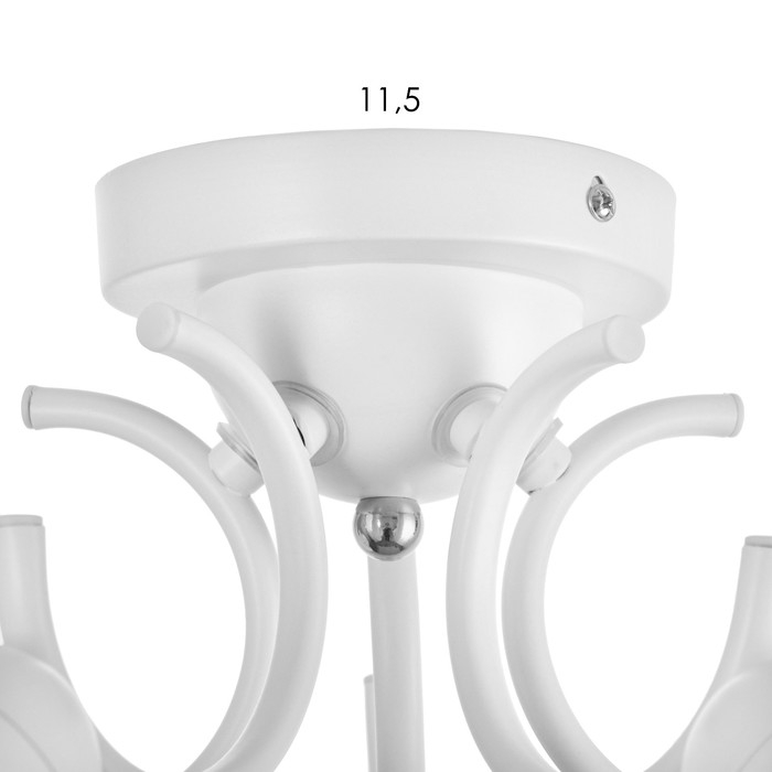 Люстра Люстра "Грэйс" 5х60Вт Е27 Белый 56х56х28см