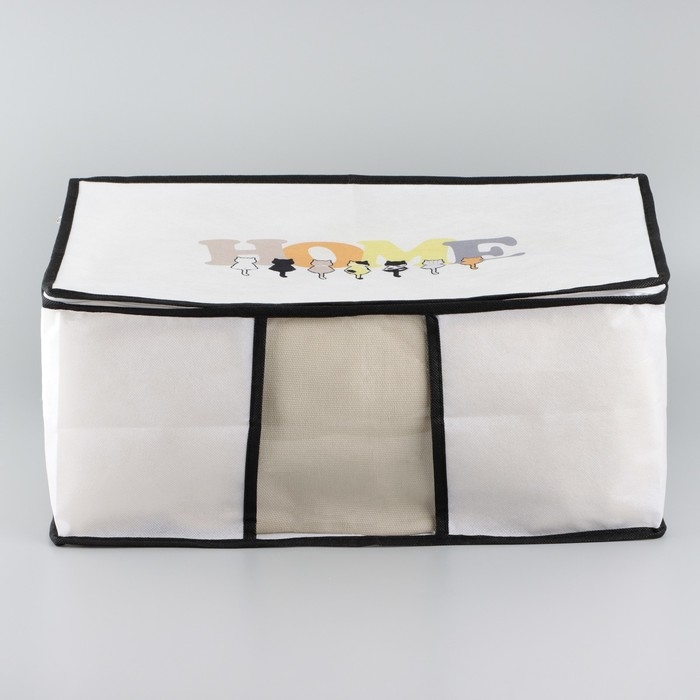 Органайзер для хранения белья, кофр с pvc-окном «HOME», 43 х 28,5 х 20 см. Органайзер для хранения белья, кофр с pvc-окном «HOME», 43 х 28,5 х 20 см.