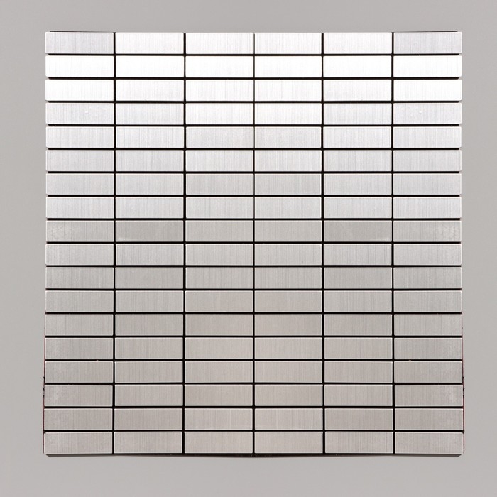 Панель самоклеящаяся 30*30см мозаика плитка серебристая Панель самоклеящаяся 30*30см мозаика плитка серебристая