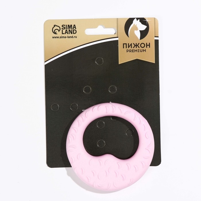 Игрушка плавающая для собак Игрушка плавающая для собак "Звено" Пижон Premium, вспененный TPR, 8 см, розовая