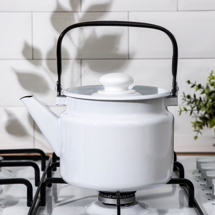 Чайник без деколи, 2 л, индукция, цвет белый Чайник без деколи, 2 л, индукция, цвет белый