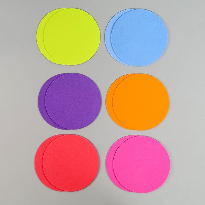 Набор фигурок из EVA  Набор фигурок из EVA "Круг", 12 шт, цвет МИКС