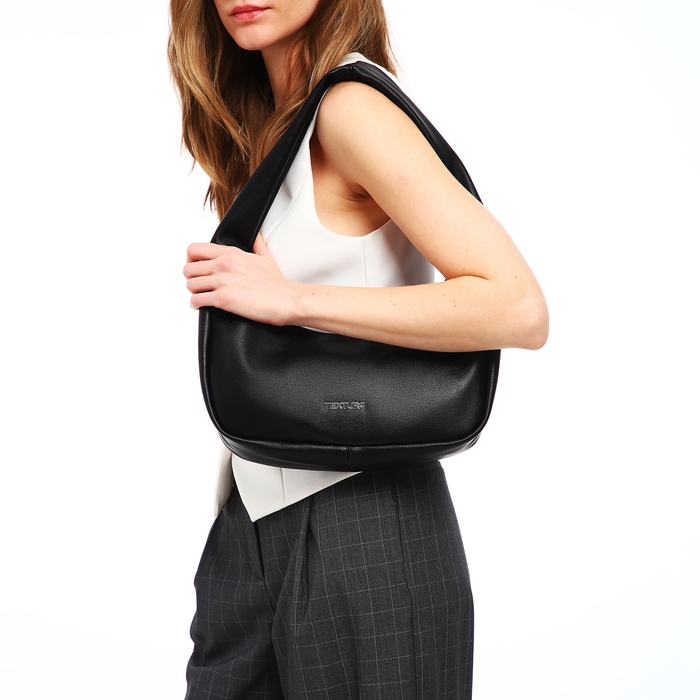 Сумка женская TEXTURA, багет, маленький размер, цвет чёрный Сумка женская TEXTURA, багет, маленький размер, цвет чёрный