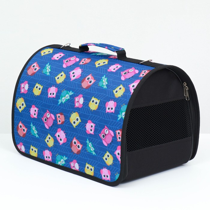 Сумка - переноскара для животных, каркасная, ПВХ, 40 х 25 х 26 см, микс цветов Сумка - переноскара для животных, каркасная, ПВХ, 40 х 25 х 26 см, микс цветов