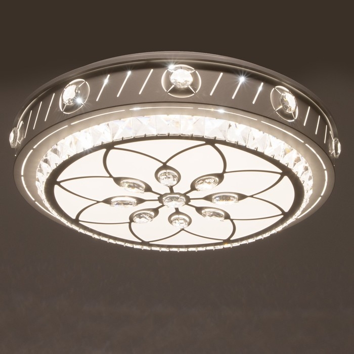 Люстра с ПДУ 1232/1 LED 95Вт 3000-6000К белый 50х50х9 см BayerLux