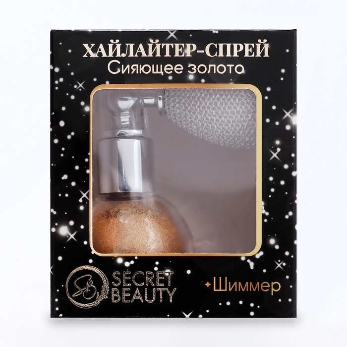 Сияющий глиттер спрей, золото Сияющий глиттер спрей, золото