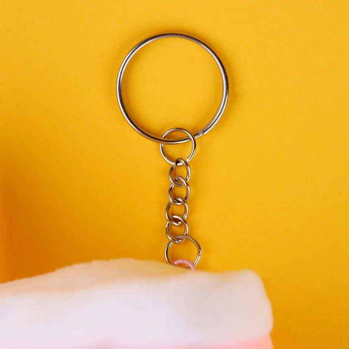 Мягкая игрушка-брелок «Десерт», с клубникой, 12 см Мягкая игрушка-брелок «Десерт», с клубникой, 12 см