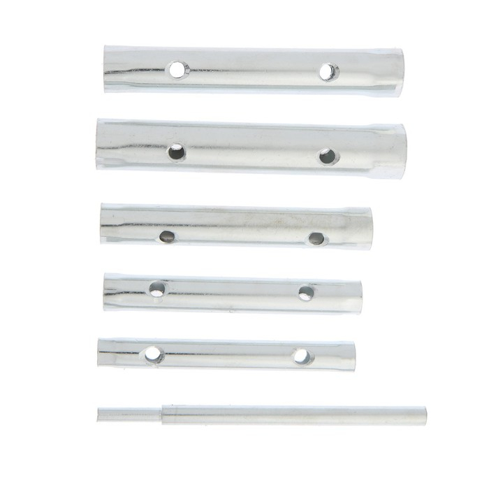 Набор ключей торцевых трубчатых ТУНДРА, оцинкованные, 8 - 17 мм, вороток, 6 предметов Набор ключей торцевых трубчатых ТУНДРА, оцинкованные, 8 - 17 мм, вороток, 6 предметов