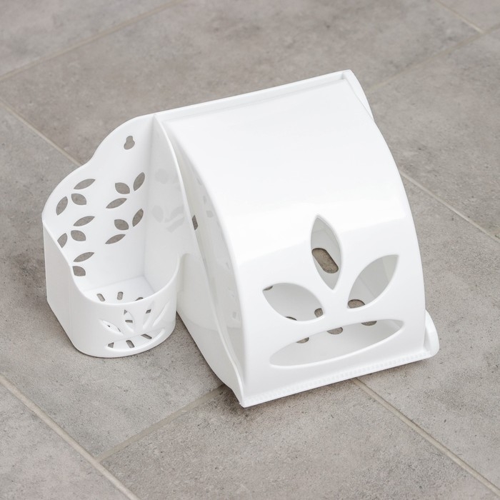 Держатель для туалетной бумаги и освежителя воздуха, цвет МИКС Держатель для туалетной бумаги и освежителя воздуха, цвет МИКС