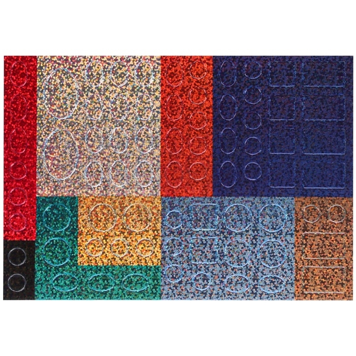 Ппликация форменными стикерами  Ппликация форменными стикерами "Малыш и Карлсон", набор для творчества, стикерная мозаика