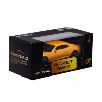 Машина металлическая CHEVROLET CAMARO, 1:64, цвет жёлтый