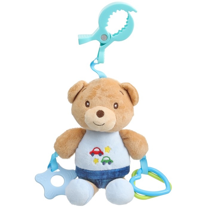 Подвеска мягкая «Мишка», погремушка, прорезыватель, на кроватку, коляску, Mum&Baby Подвеска мягкая «Мишка», погремушка, прорезыватель, на кроватку, коляску, Mum&Baby