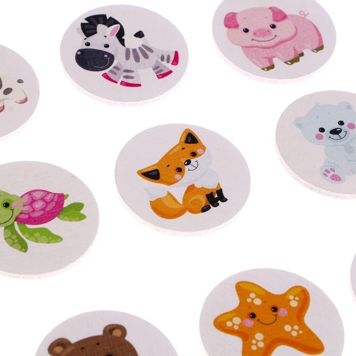 Лото с деревянными фишками «Кто где живёт?» Baby Toys Лото с деревянными фишками «Кто где живёт?» Baby Toys