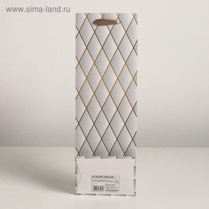 Пакет ламинированный под бутылку, 12 х 9 х 36 см Пакет ламинированный под бутылку, 12 х 9 х 36 см