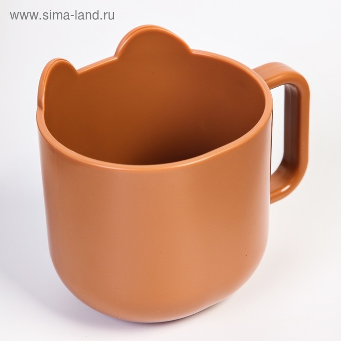 Кружка детская 260 мл., «Мишка», цвет коричневый Кружка детская 260 мл., «Мишка», цвет коричневый