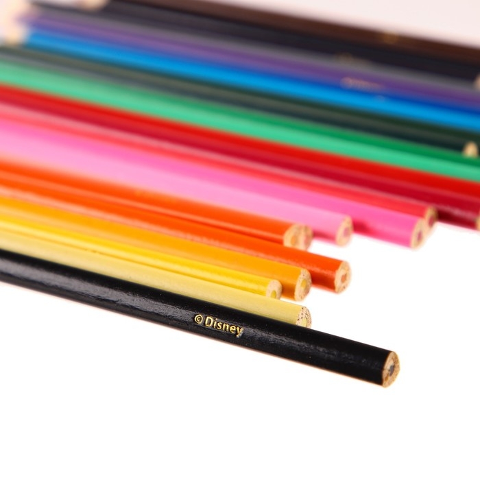 Цветные карандаши, 24 цвета, Минни Маус и Единорог Цветные карандаши, 24 цвета, Минни Маус и Единорог