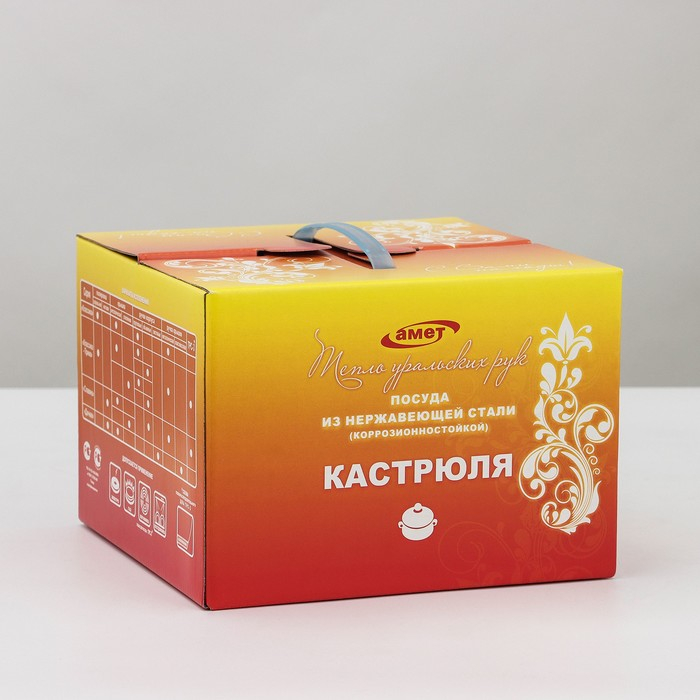 Кастрюля «Классика-прима», 1.75 л, d=16 см, капсульное дно, индукция