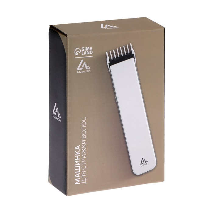 Машинка для стрижки Luazon LTRI-21, 3 Вт, 3/6/9 мм, LED-индикатор, АКБ, белая Машинка для стрижки Luazon LTRI-21, 3 Вт, 3/6/9 мм, LED-индикатор, АКБ, белая