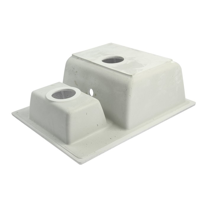 Мойка для кухни из камня ZEIN 190/Q10, 612x505 мм, прямоугольная, перелив, цвет светло-серый Мойка для кухни из камня ZEIN 190/Q10, 612x505 мм, прямоугольная, перелив, цвет светло-серый