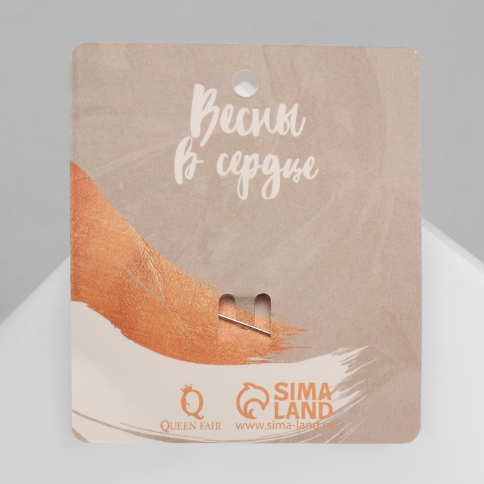 Брошь &laquo;Пчела&raquo; крупная, цвет чёрно-белый в серебре